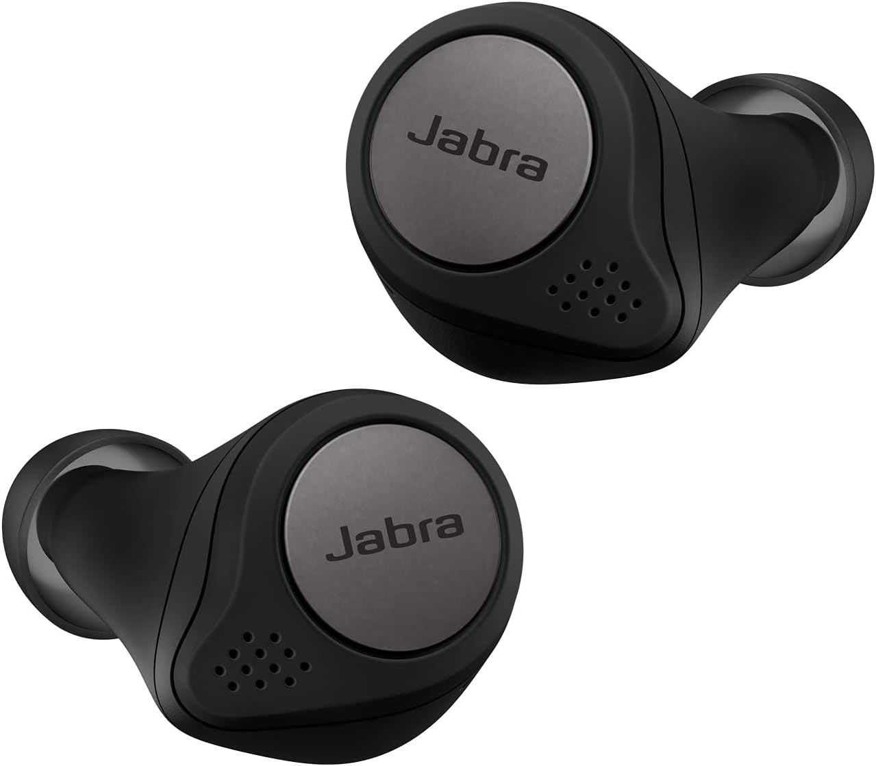 Jabra Elite Active 75t Écouteurs sport sans fil avec réduction active du bruit et autonomie élevée de la batterie pour appels et musique – Noir titane