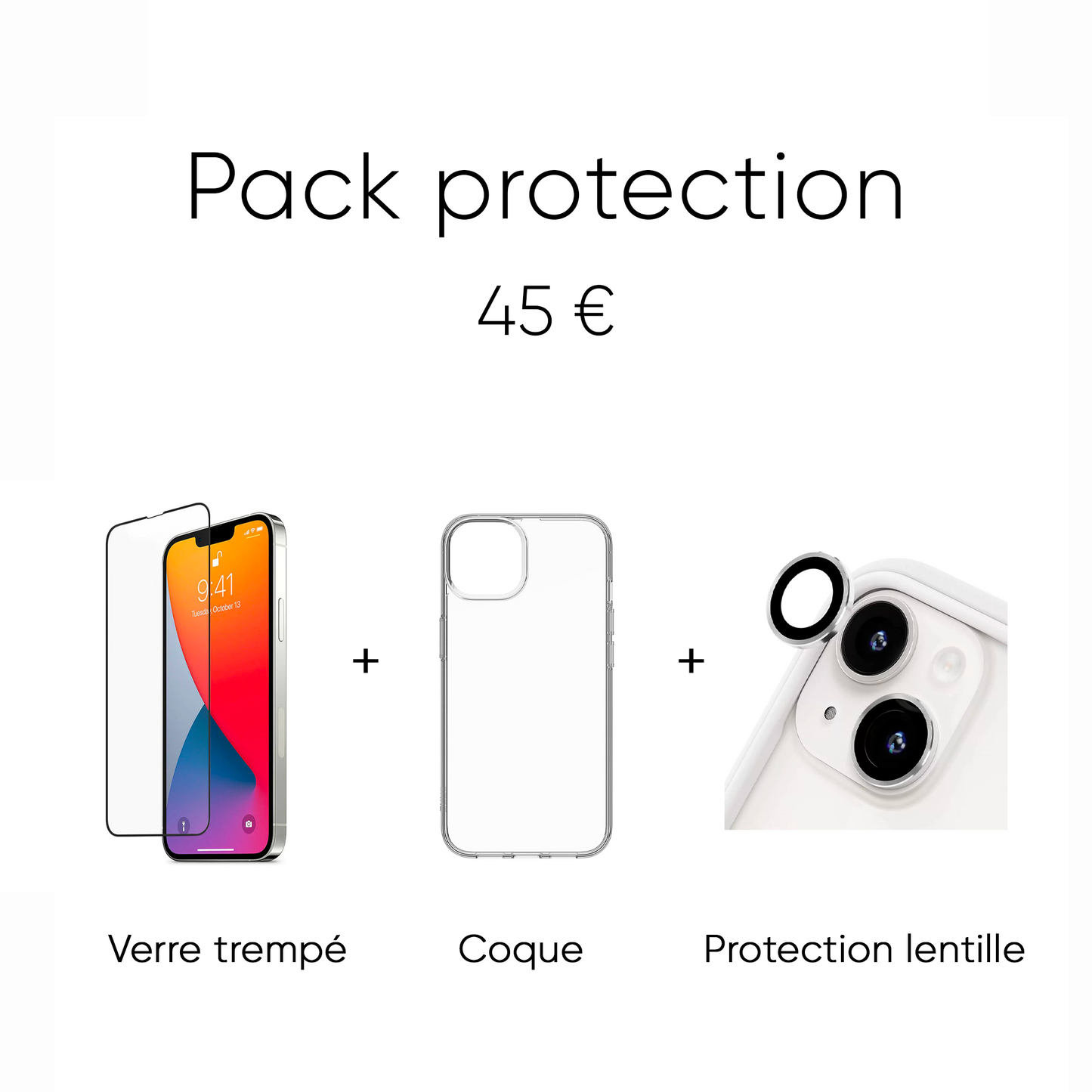 iPhone 14 128Go + Pack protection offert (Livraison 7 à 10 jours)